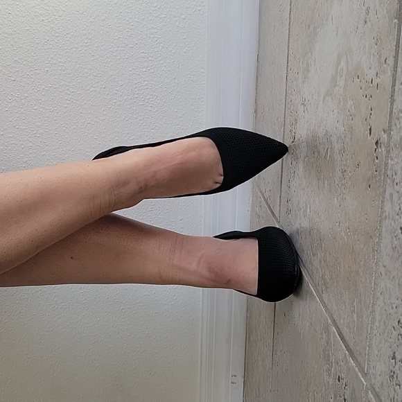 Women's Dress Shoes, Comfortable Knitted Shoes with Chunky Heel and Closed Toe - Picture 2 of 12